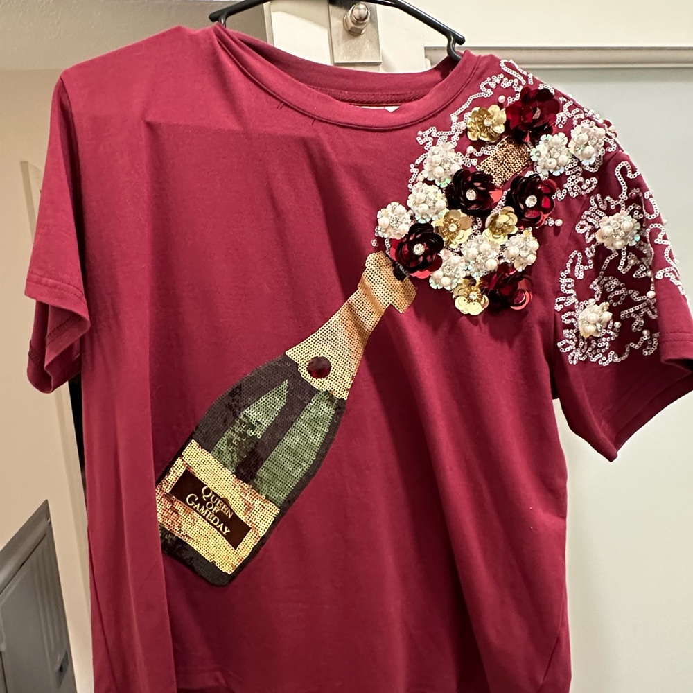 Queen of Sparkles Queen of Gameday Shirt